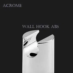 Acrome ABS Chrome Finish Black Stop Button Health Faucet with 1m Stainless Steel Tube &a; Wall Hook image 4