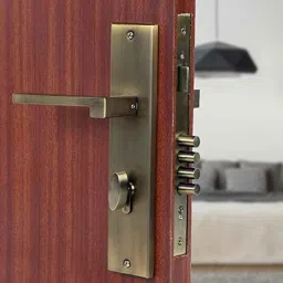 Voltizi 10 inch Stainless Steel 304 Antique Brass Finish Cylindrical Plate Mortise Door Lock Handle Set, LB306-picture-28