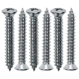 Screwtight 34x8mm Carbon Steel Chrome Finish Phillips Head Gypsum Drywall Screw (Pack of 150)-picture-23