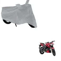 Kozdiko Silver Bike Body Cover with Mirror Pockets for TVS Apache RTR 200, kozd_17417-picture-38