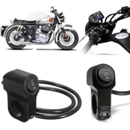 Auto Pearl 12V Aluminium Alloy Black Motorcycle Handlebar Headlight Switch for Interceptor 650-picture-17