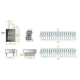 Oasistek 100 Pcs 0.80 inch Ultra Red Single Digit Display Module Set, TOS-8103 image 2