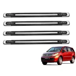 Kozdiko 4 Pcs Designer Black Bumper Protector Set for Tata Aria, Koz-25797-picture-34