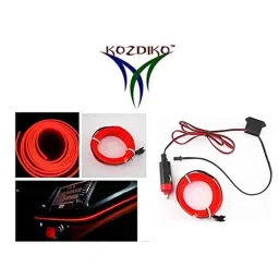 Kozdiko 12V Red Car Interior Decor Neon Strip Light for Mercedes Benz C-Class image 2