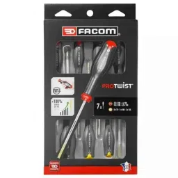 Facom 7 Pcs Standard Black &a; Silver Prot Screwdriver Set, AT.7PB-picture-21