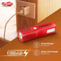 Eveready DIGILED 1W Rechargeable Torch, Boomlite DL85 (Pack of 2) image 3
