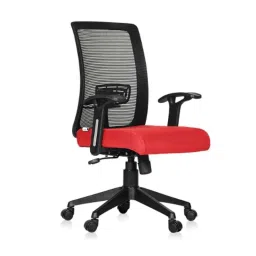 Da URBAN Elite Red Mid Back Mesh Ergonomic Chair with Armrest-picture-14