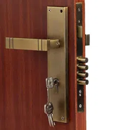 Homexpert Spacio 10 inch 60mm Stainless Steel Antique Brass Finish Cylindrical Plate Both Side Key Mortise Door Lock Set-picture-15