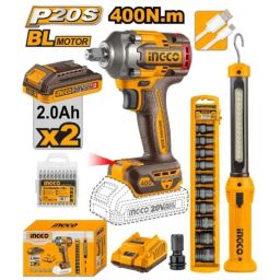 Ingco 20V Brushless Motor Cordless Impact Wrench Kit, COSLI23048-picture-24