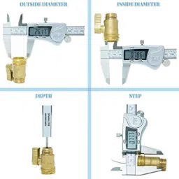 Krost Digital Vernier Caliper Ip54 Hardened Stainless Steel Large Lcd Screen, Digital Verneir, 12 inch image 5