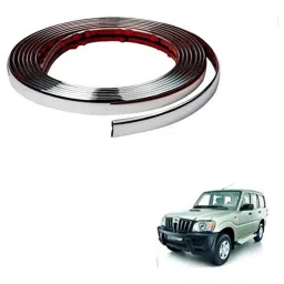Kozdiko 20m 10mm Silver Car Side Window Chrome Beading Roll for Mahindra Old Scorpio-picture-46
