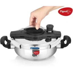 Pigeon Swift 3L Induction Bottom Hard Anodized Pressure Cooker with Outer Lid, 14283 image 2