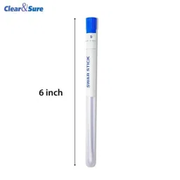 Clear &a; Sure 6 inch Plastic Sterilized Swab Sticks In Tube, SWS-10 (Pack of 10) image 5