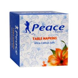 Peace 50 Pulls 2 Ply Ultra Cotton Soft Table Napkin Tissues Box (Pack of 4)-picture-43