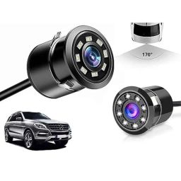Auto Pearl 8 LED Black Waterproof &a; Shockproof HD Night Vision Car Reverse Parking Camera for Mercedes Benz ML-picture-2