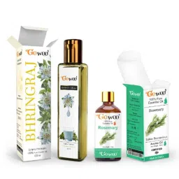 GoWoo 2 Pcs 10ml Natural Therapeutic Grade Rosemary Aroma Oil &a; 100ml Bhringraj Carrier Oil Set, GWOC1168-P43+P170-picture-27