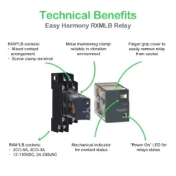 Schneider Electric 24VDC 14 Pin Relay, RXM4LB2BD image 3