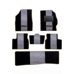 Elegant Edge Black &a; Grey Carpet Car Mat Set for Tata Safari 2021 7 Seater Auto-picture-38