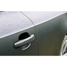 Just Rider 12x100 inch 3D Carbon Fiber Handle Protector Sticker for Car (Pack of 5) image 3