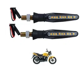 Kozdiko 4 Pcs Plastic Front &a; Rear Side Sleek Yellow Bike Indicator Set for Suzuki Slingshot Pulse-picture-46