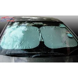 Auto Pearl Polyester Silver Front Roller Window Sunshade Car Curtain for Maruti Suzuki Vitara Brezza image 2