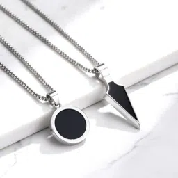 kazare men pendant | men pendant chain | men locket | lockets for men | men chain Alloy Locket Set-picture-15