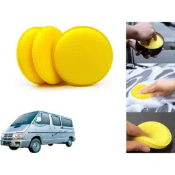 Auto Pearl Polyurethane Beige Washing &a; Waxing Polish Foam Sponge for Winger (Pack of 3)-picture-10