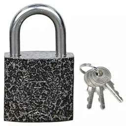 Harrison 40mm Cast Iron/ LS Pin cylindrical Padlock with 3 Keys image 2