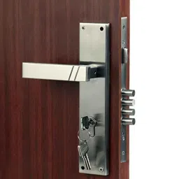 Homexpert Sierra 10 inch 60mm Stainless Steel Satin Finish Cylindrical Plate Both Side Key Mortise Door Lock Set-picture-16