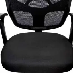 Vizolt Diamond CB Sonic Black Low Back Mesh DIY Office Chair with Adjustable Arm image 2