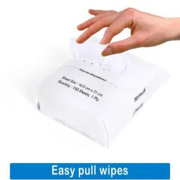 Kimsoft 150 Pcs Pop Up Paper Napkin Pack Box, 1234  (Pack Of 150) image 2