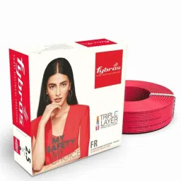 Fybros 2.5 Sqmm 90m Red Single Core FR PVC Insulated Multistrands Industrial Cable, FWC1004-picture-22