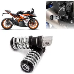 Auto Pearl 2 Pcs Steel Black Foot Rest Spring Coiled Set for RC 390-picture-39