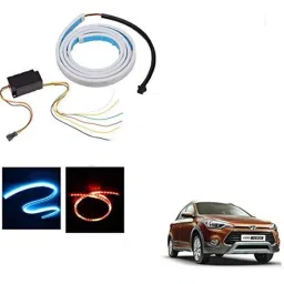 Kozdiko 12V Plastic Multicolour Streamer Brake Tail &a; Turn Signal LED Strip Light for Hyundai i20 Active-picture-20