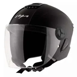Vega ASTER DX ABS Dull Black Open Face Helmet, Size: Large-picture-34