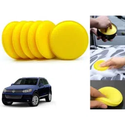 Auto Pearl Polyurethane Beige Washing &a; Waxing Polish Foam Sponge for Touareg (Pack of 6)-picture-36