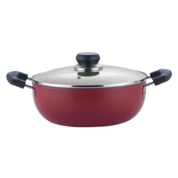 Vinod Zest Inducto 2.6L Induction Friendly Deep Kadhai with Lid, IZNKL22-picture-10