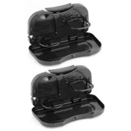 Kozdiko 2 Pcs Black Car Travel Food/Drink Tray Holder Set for Mahindra Scorpio, kozd_399-picture-44