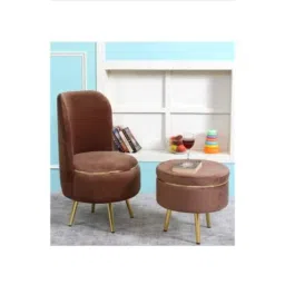 Modern India Seating Brown Velvet Dining Chair, MISPC48 image 5