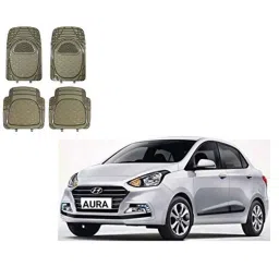 Kozdiko Rubber &a; PVC 6204 Smoke Car Foot Mat Set for Hyundai Aura-picture-10