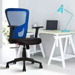 Rose Teesla 66x48x120cm Mesh Blue &a; Black Medium Back Ergonomic Chair-picture-19