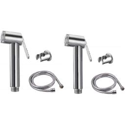 IRIS ABS Chrome Finish Health Faucet with 1m Stainless Steel Tube &a; Hook (Pack of 2)-picture-44
