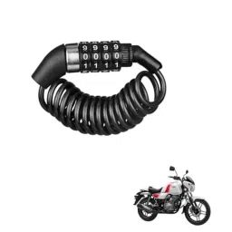 Kozdiko Plastic Black Resettable Password Multi-Use Cable Lock for Bajaj V-picture-24