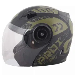 O2 O2-PROx2G-006 Open Face Yes Isi Ceritifed Mehandi Matte Finish Men Polycarbonate Prox Medium Helmet-picture-41