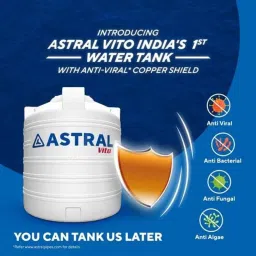 Astral Vito 750L Assorted 3 Layer Anti-Viral Copper Shield Water Storage Tank, M832303 image 3