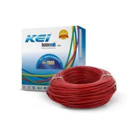 KEI 0.5 Sqmm Single Core Homecab FR Red Copper Unsheathed Flexible Cable, Length: 90 m-picture-24