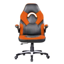 Furniturstation Leatherette Black &a; Orange Leatherette High Back Gaming Chair, SB_ GAMENG-02BKOR-picture-14