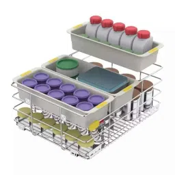 Godrej Skido 380mm Plastic Jars &a; Bottles Organiser, 4271 image 4