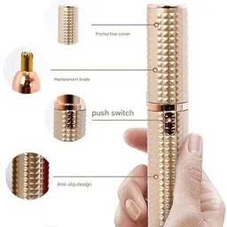 NUCLETRIC 3 In 1 Eyebrow Machine For Women Face Lips Nose Hair Removal NU-01 Trimmer 45 min Runtime 3 Length Settings image 2