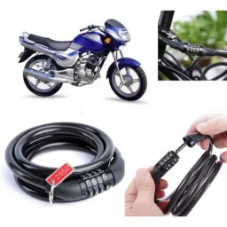 Auto Pearl PVC &a; Plastic Black Combination Cable Lock for Victor Edge-picture-38